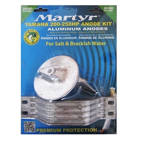 Hands On CMY200250KITA Aluminum Anode Kit for Yamaha 200 - 250 HP HA3653332